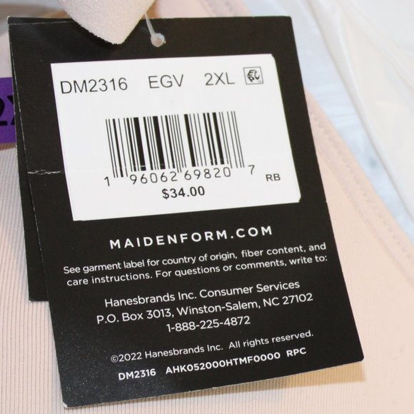 Maidenform Women's Wireless Seamless Lift Size 2XL/42C/40D/42D - Picture 11 of 11